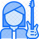Guitarrista feminina  Ícone