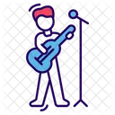 Guitarrista Musico Artista Ícone