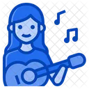 Musica Guitarra Mulher Atividade Estilo De Vida Instrumento Sonoro Mulher Atividade Estilo De Vida Mulher Ícone