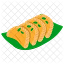 Gujiya Indian Dessert Sweets Icon