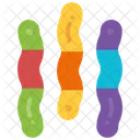 Gummy Worm Candy Icon