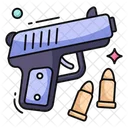 Gun Pistol Shooting Icon