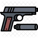 Gun Silencer Crime Icon