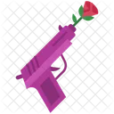 Gun and rose  Icon