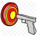 Gun Shooting Target Bullseye Icon