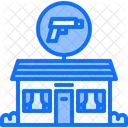 Building Signboard Gun Icon