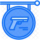 Signboard Gun Pistol Icon