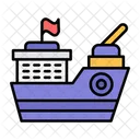 Ship Armed Watercraft Icon