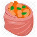 Gunkan Maki Roll Slice Cooking Icon