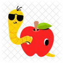 Gusano de manzana  Icono
