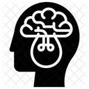 Brillante Idee Gluhbirne Geist Kreative Idee Symbol