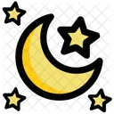 Mond Sterne Nacht Symbol