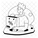 Angebotsgutschein Rabattgutschein Rabattcoupon Symbol