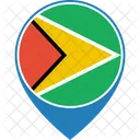 Guyana Flag World Icon