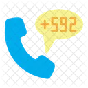 Guyana Country Code Phone Icon
