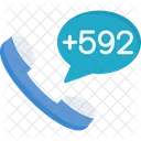 Guyana Dial Code  Icon