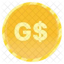 Guyana Dollar Coin  Icon
