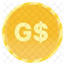 Guyana Dollar Coin  Icon