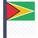Guyana Flagge Symbol
