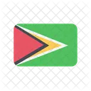 Guyana Flagge Land Symbol