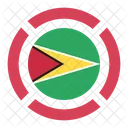 Guyana Flagge Symbol