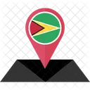 Guyana Flagge Symbol