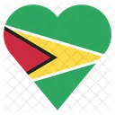 Guyana Flagge Symbol