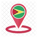 Guyana Flagge Symbol