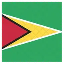 Guyana Flagge Symbol