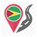 Guyana Flagge Symbol