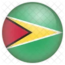 Guyana Flagge Symbol