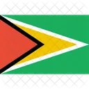 Guyana Flagge Welt Symbol