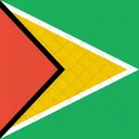 Guyana Flagge Welt Symbol