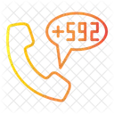 Guyana Country Code Phone Symbol