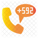 Guyana Country Code Phone Symbol
