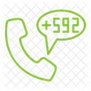 Guyana Country Code Phone Symbol