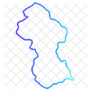 Guyana  map  Symbol