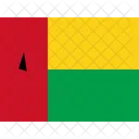 Gw Guinee Bissau Drapeaux Iso Icône