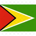 Gy Guyana Banderas Iso Icono