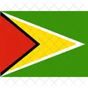 Gy Guyana Flaggen Iso Symbol