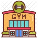 Gym Health Club Spa Center Symbol