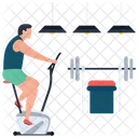 Gym Exercise Dumbbells Icon