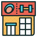 Gym Building Place Icon