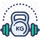 Gym Barbell Weight Icon