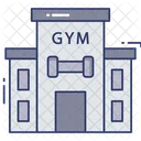 Gym Building Exercise Icon