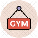 Gym Signboard Sign Icon