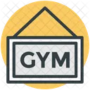 Gym Signboard Gymnasium Icon