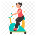 Gym Bike Cycling Workout Icon