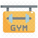 Gym Sign Shop Icon