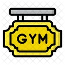 Gym Board Gym Signage Icon